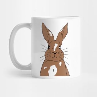 white fawn brown rabbit Mug